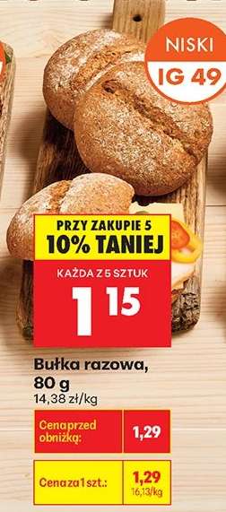 Bułka razowa 80 g