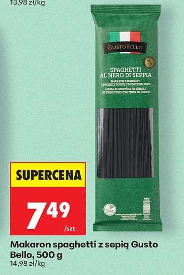 Makaron spaghetti z sepią Gusto Bello, 500 g