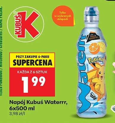 Napój Kubuś Waterrr, 6x500 ml