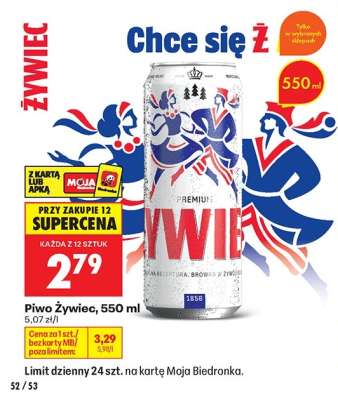 Piwo Żywiec, 550 ml
