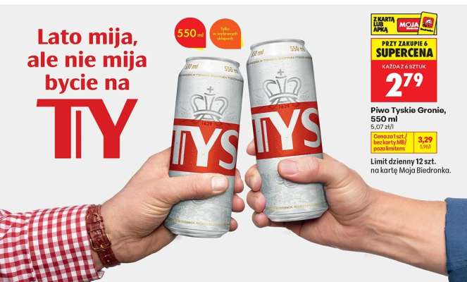 Piwo Tyskie Gronie, 550 ml