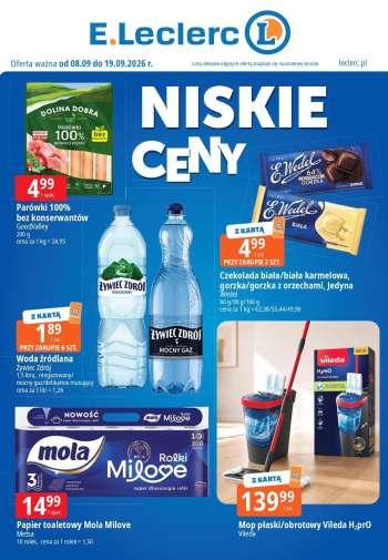 Gazetka E.Leclerc - 8.09.2026 - 19.09.2026.