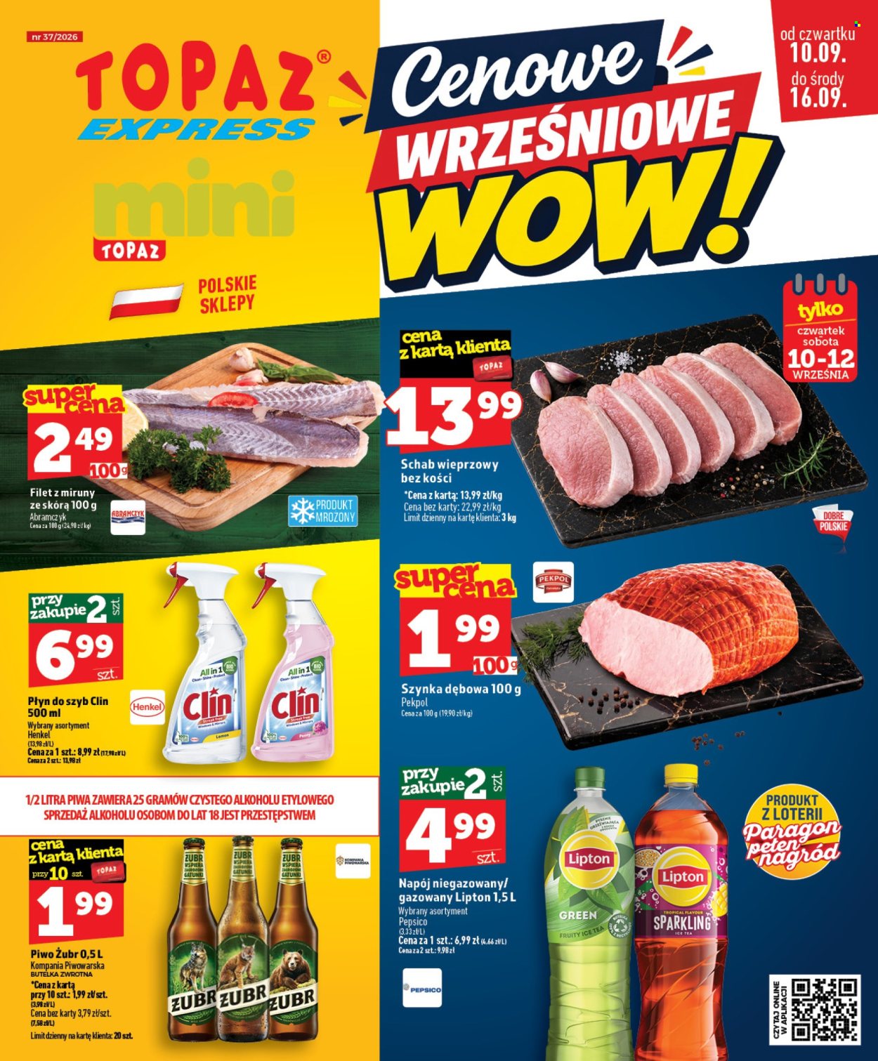 Gazetka Topaz - 10.09.2026 - 16.09.2026. Strona 1