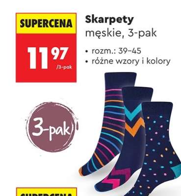 Skarpety męskie, 3-pak