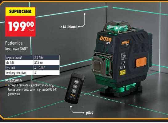 Poziomica laserowa 360°