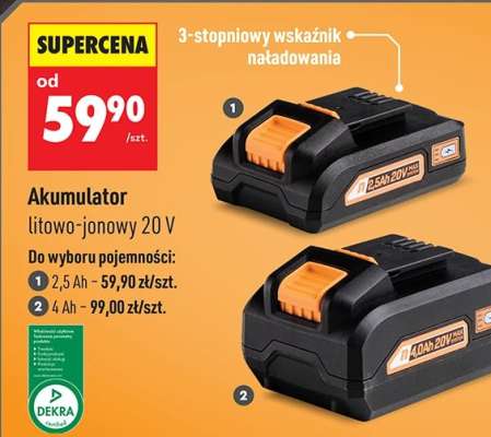Akumulator litowo-jonowy 20 V*