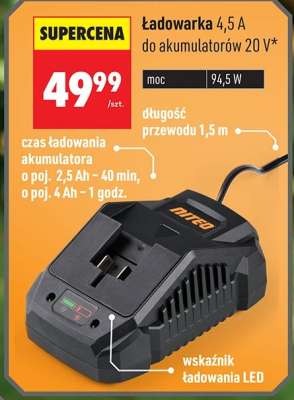 Ładowarka 4,5 A do akumulatorów 20 V*