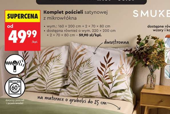 Komplet pościeli satynowej z mikrowłókna