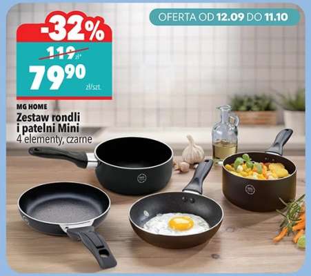 Zestaw rondli i patelni Mini
