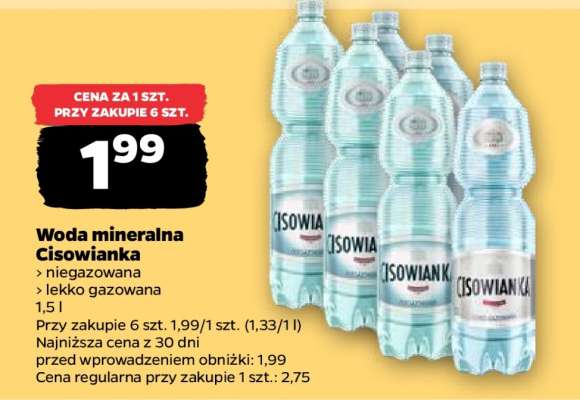 Woda mineralna CISOWIANKA