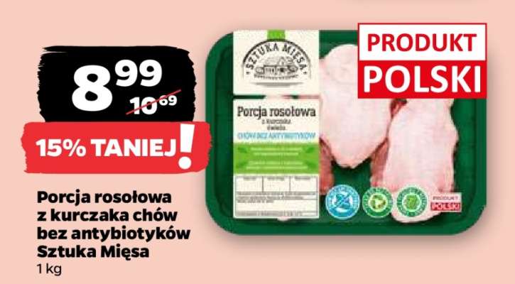 Porcja rosołowa z kurczaka chów bez antybiotyków Sztuka Mięsa