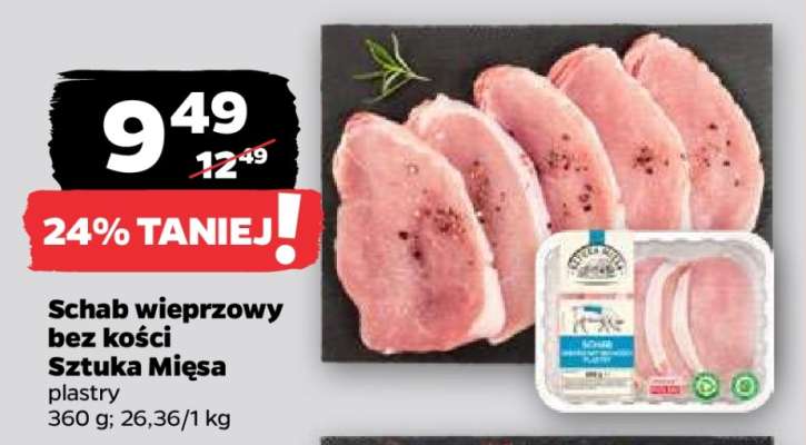 Schab wieprzowy bez kości Sztuka Mięsa