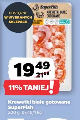 Krewetki białe gotowane
