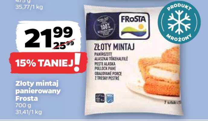 Złoty mintaj panierowany Frosta