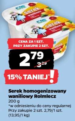 Serek homogenizowany waniliowy Rolmlecz