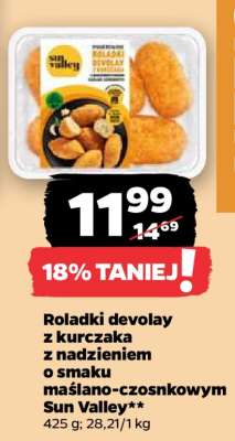 Roladki devolay z kurczaka z nadzieniem o smaku maślano-czosnkowym Sun Valley