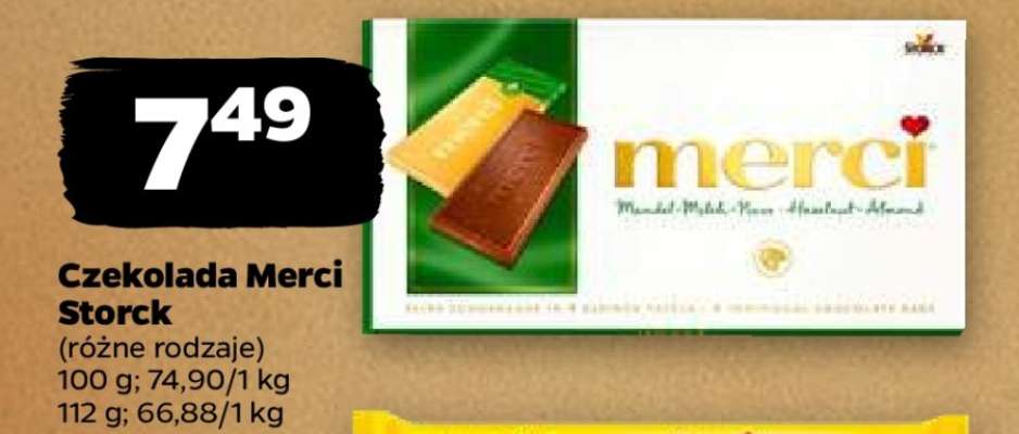 Czekolada Merci 
Storck