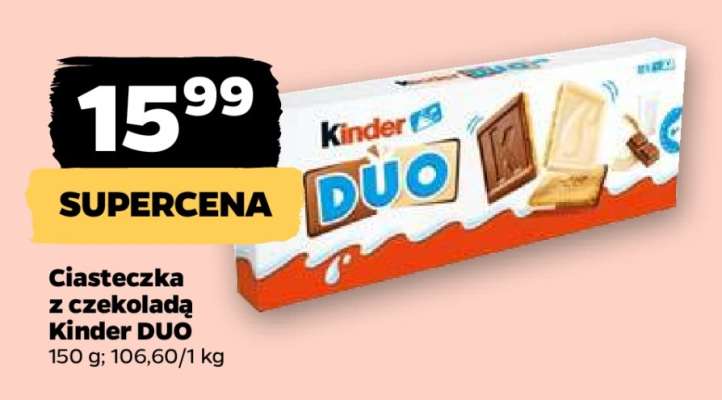 Ciasteczka z czekoladą Kinder DUO