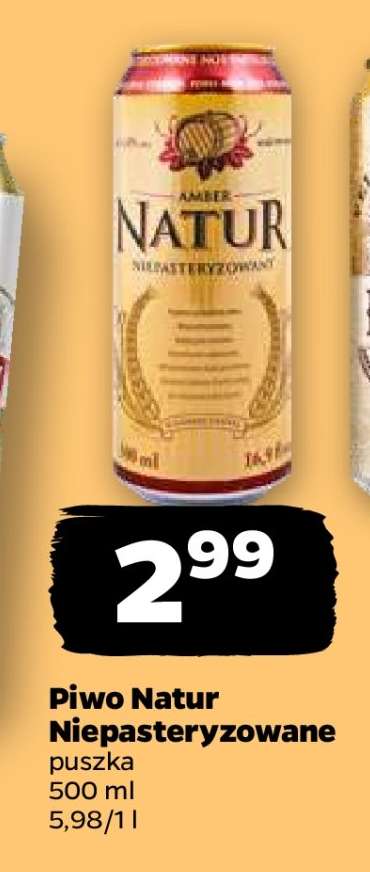 Piwo Natur niepasteryzowane