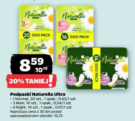 Podpaski Naturella Ultra
