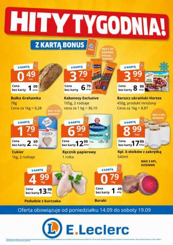 Gazetka E.Leclerc - 11.09.2026 - 19.09.2026.