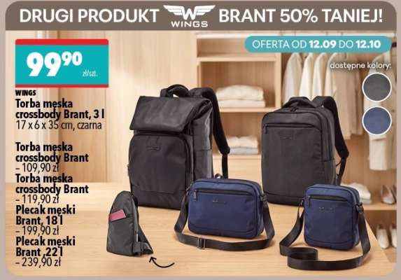 Torba meska crossbody Brant, 3 l