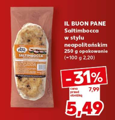 IL BUON PANE Saltimbocca w stylu neapolitańskim