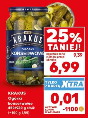KRAKUS Ogórki konserwowe