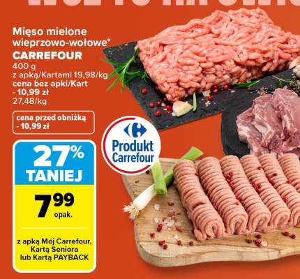 Mięso mielone wieprzowo-wołowe Carrefour