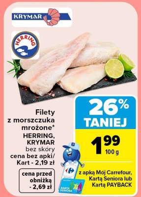 Filety z morszczuka mrożone