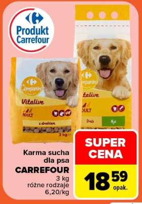 Karma sucha dla psa Carrefour