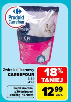 Żwirek silikonowy Carrefour