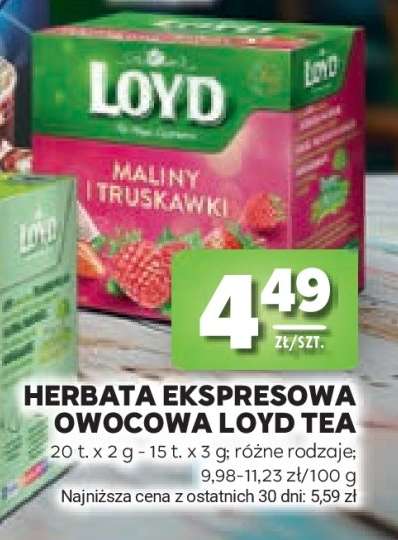 Herbata Ekspresowa Owocowa Loyd Tea