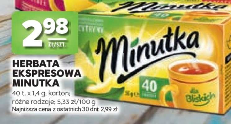 Herbata ekspresowa Minutka