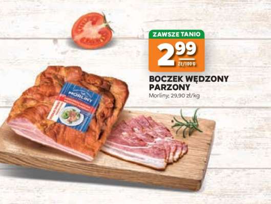 Boczek wędzony parzony