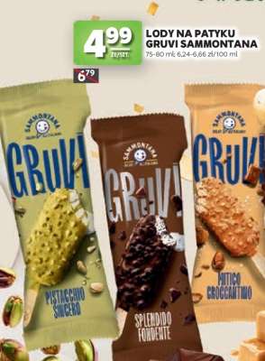 Lody na patyku Gruvi Sammontana