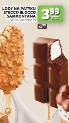 Lody na patyku Stecco Blocco Sammontana