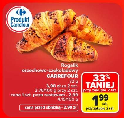 Rogalik orzechowo-czekoladowy CARREFOUR