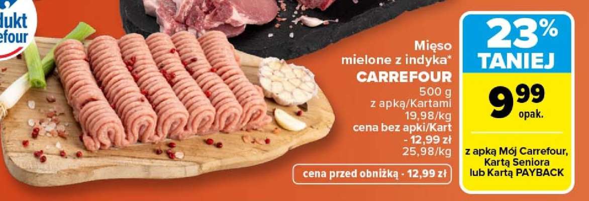 Mięso mielone z indyka CARREFOUR