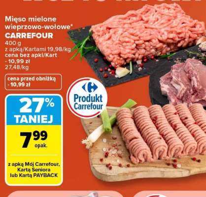 Mięso mielone wieprzowo-wołowe Carrefour