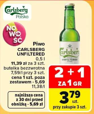 Piwo Carlsberg Unfiltered