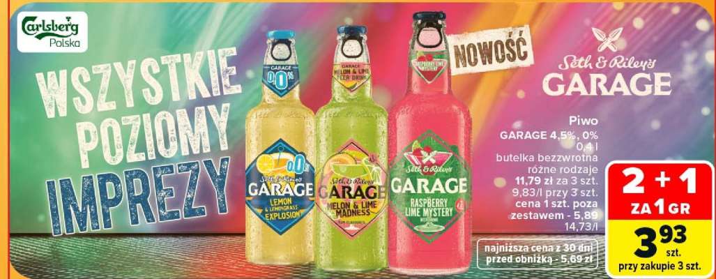 Piwo GARAGE 4,5%, 0%