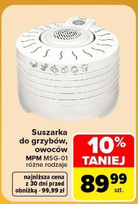 Suszarka do grzybów, owoców