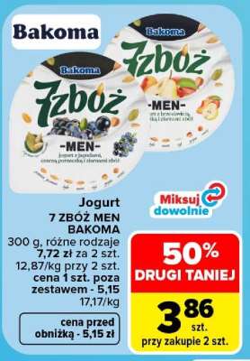 Jogurt 7 ZBÓŻ MEN BAKOMA