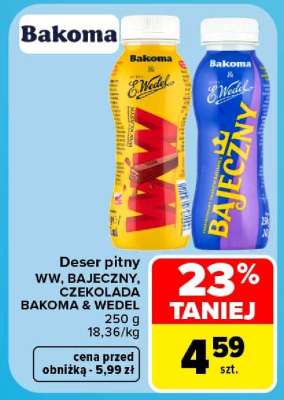 Deser pitny WW, BAJECZNY, CZEKOLADA BAKOMA & WEDEL