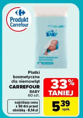 Płatki kosmetyczne dla niemowląt CARREFOUR BABY