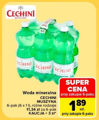 Woda mineralna Cechini Muszyna