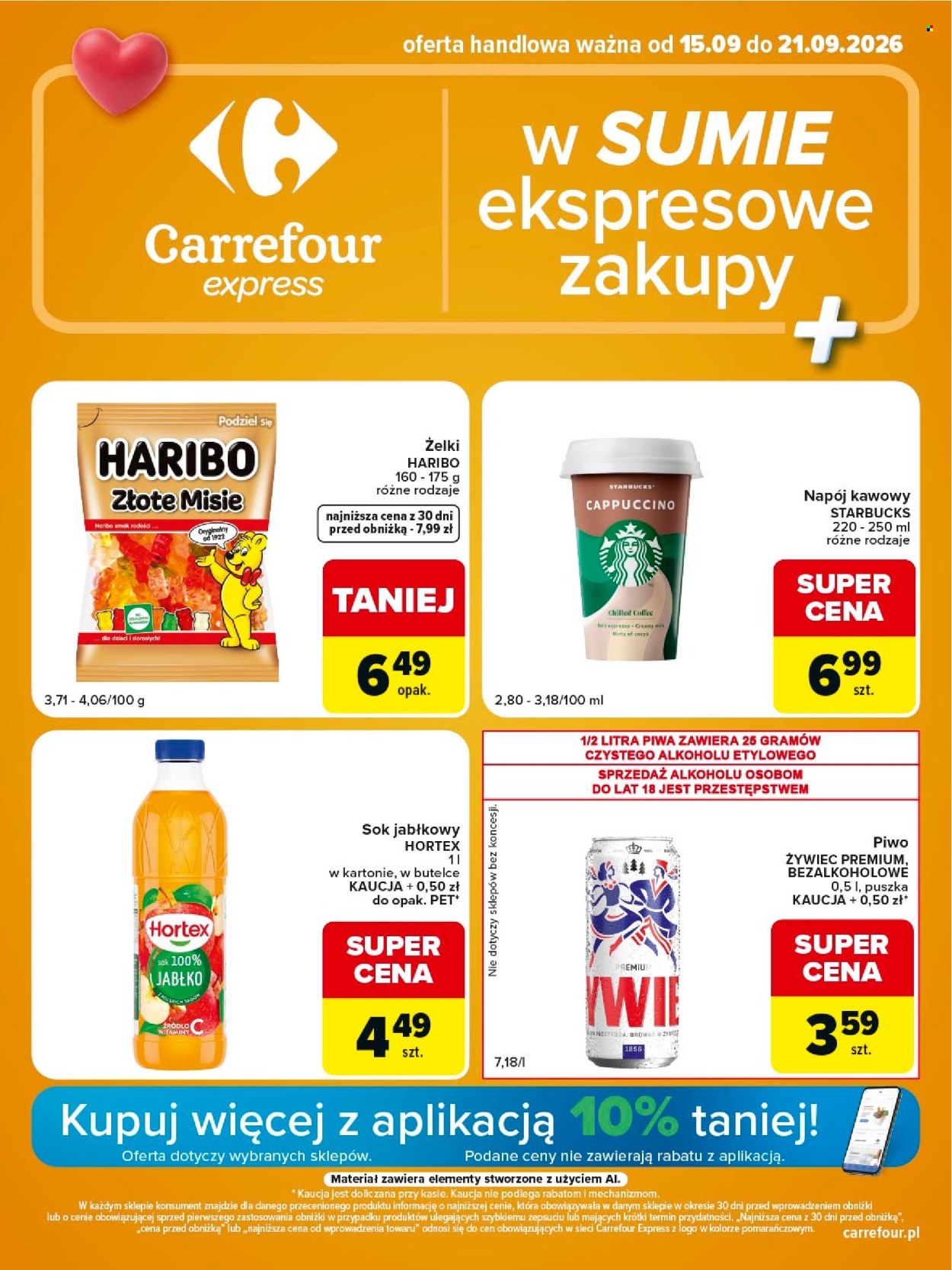 Gazetka Carrefour Express - 15.09.2026 - 21.09.2026. Strona 1