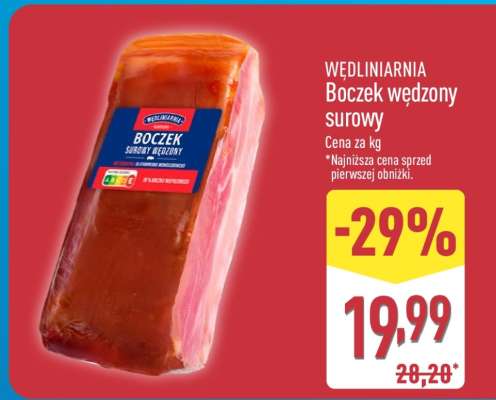 Boczek wędzony surowy