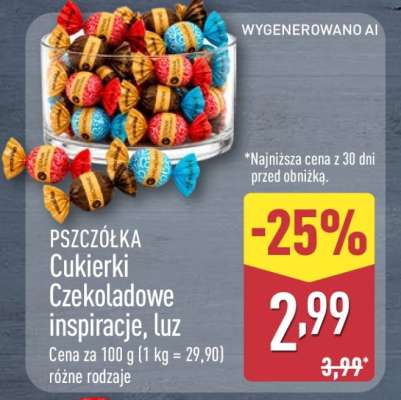 PSZCZÓŁKA Cukierki Czekoladowe inspiracje, luz